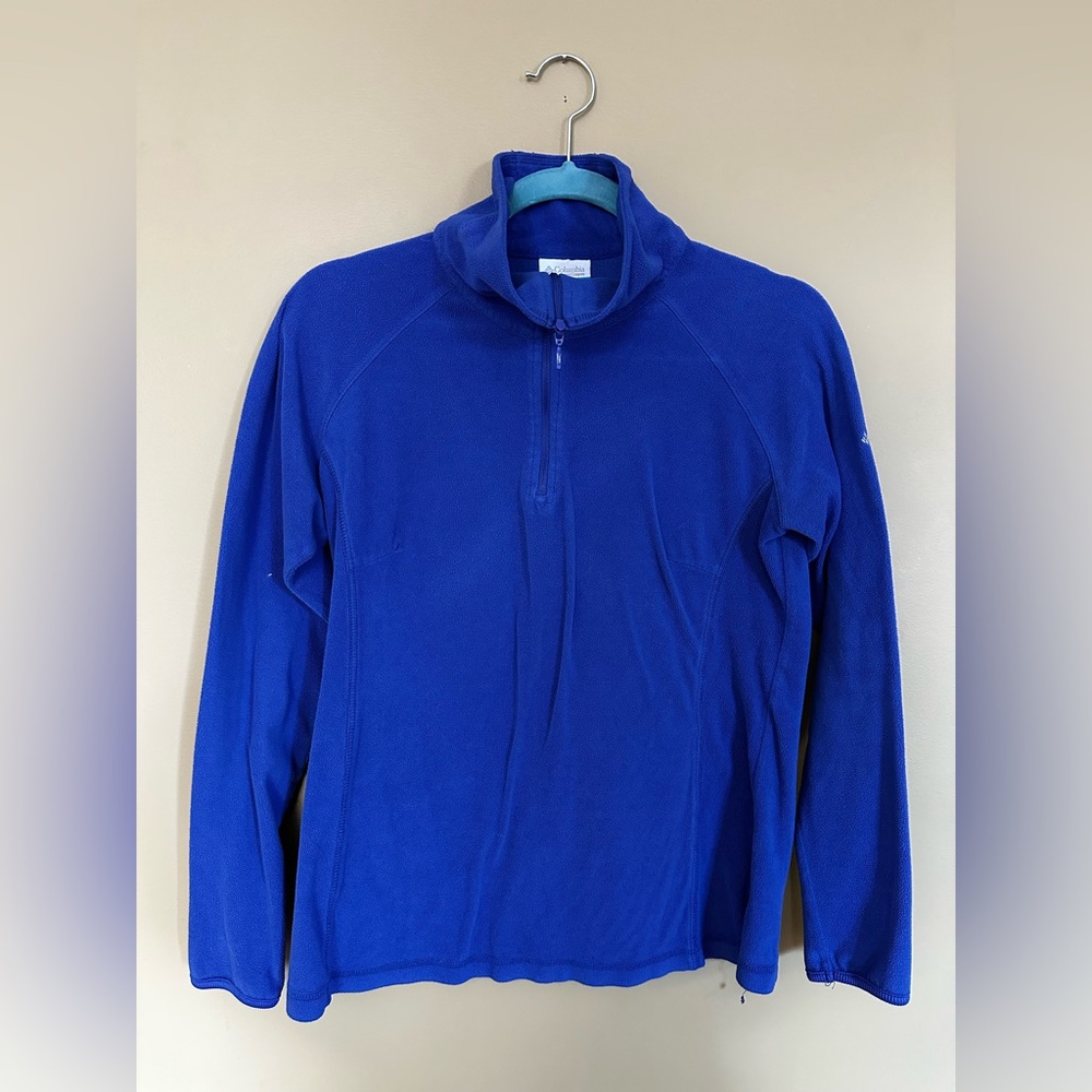 Columbia Women’s Blue Quarter Zip Fleece Size Medium
